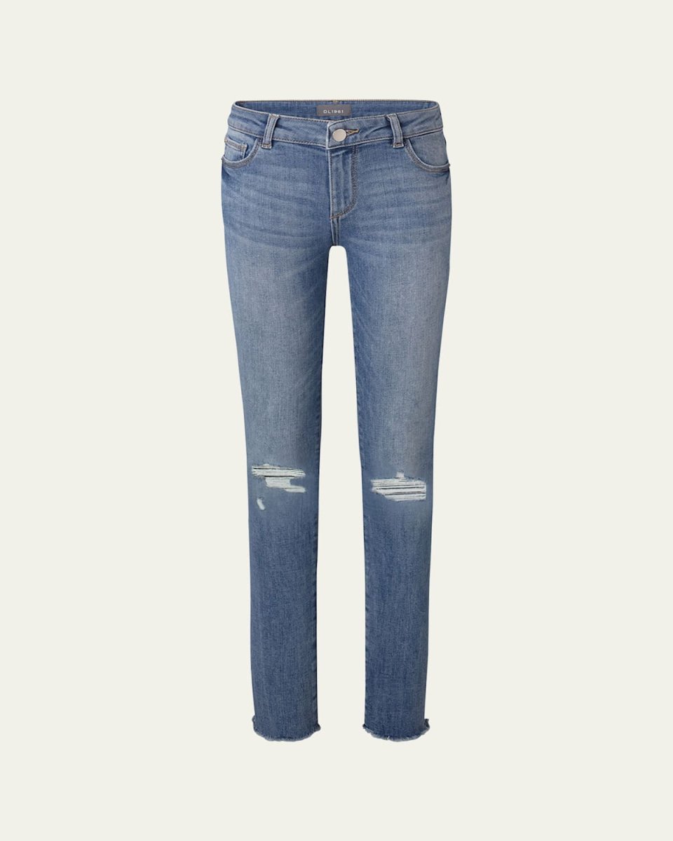 Girl's Chloe Skinny Distressed Denim Jeans, Size 2-6
